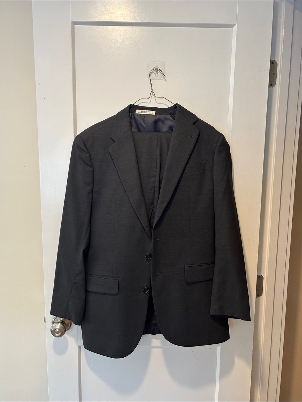 Joseph Abboud Men's suit Charcoal Gray Wool Sport Coat/matching wool dress pants